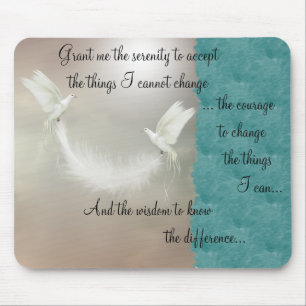 Tauben-Ruhe-Gebet Mousepad ~ Gold