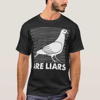 Tauben sind Lars Arent Real Spies Birds Puff T-Shirt