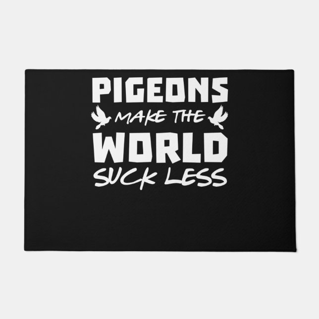 Tauben Tauben Tauben Vogelvögel Zuchttauben Fußmatte (Vorderseite)
