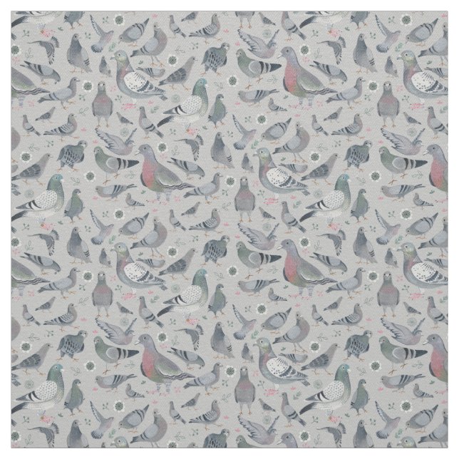 Tauben Tier Birds Novelty | Stoffvorhang Stoff (Muster)