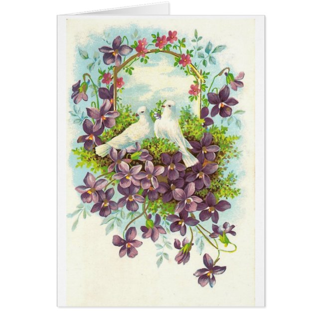 Tauben und Blumen (Vorne)