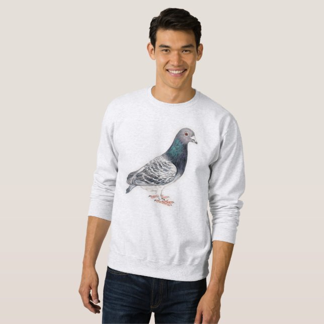 Tauben-Vogel-Kunst-Sweatshirt Sweatshirt (Vorne ganz)