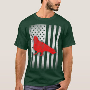 Tauben-Vogel-Shirt US-Flagge T-Shirt