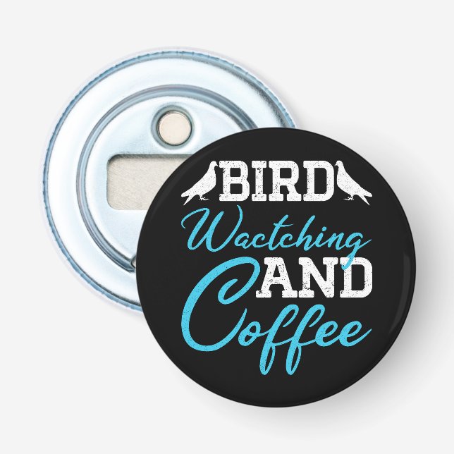 Tauben, Vogelbeobachtung und Kaffee Flaschenöffner (Vorderseite)