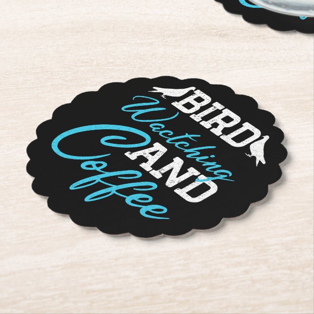 Tauben, Vogelbeobachtung und Kaffee Untersetzer (angewinkelt)