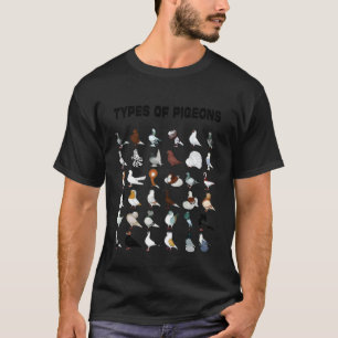 Taubenarten Vogelliebhaber Brieftaubenrennen T-Shirt