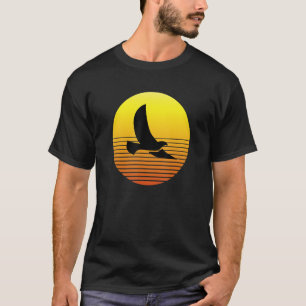 Taubenbird-Silhouette bei Sunset Wildlife Nat T-Shirt