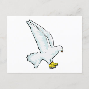 Taubeneis Skaten Ice Skate Postkarte