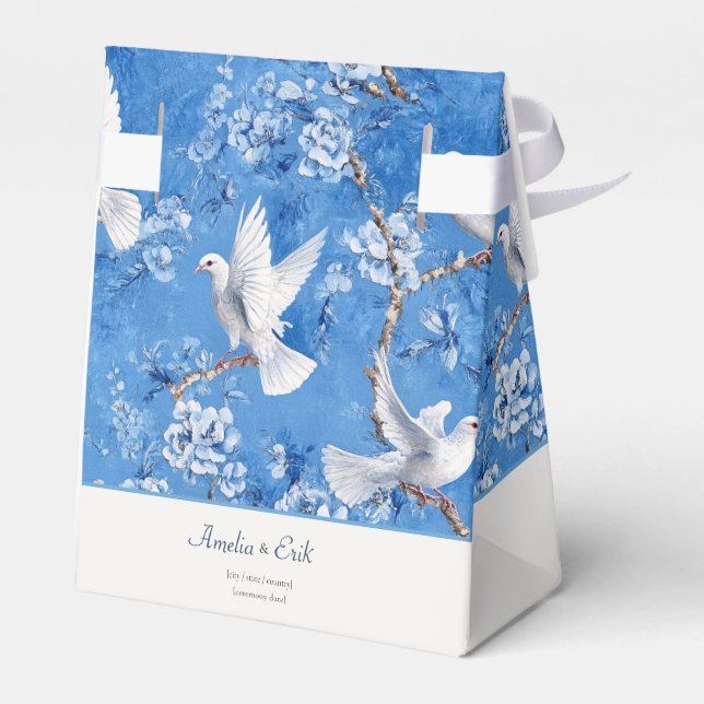 Taubenflüstern, Blaue Botanik, Geschenkschachtel (Rückseite)