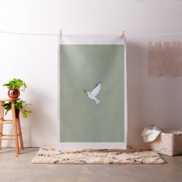 Taubenfriedung mit Olivenzweig Stoff