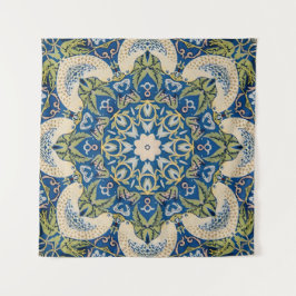 Taubengarten - Vintage Blume Wandteppich