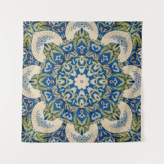 Taubengarten - Vintage Blume Wandteppich