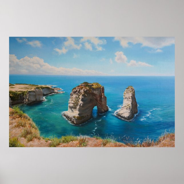 Taubengestein, Beirut - Küstenstädlichkeit Poster (Vorne)