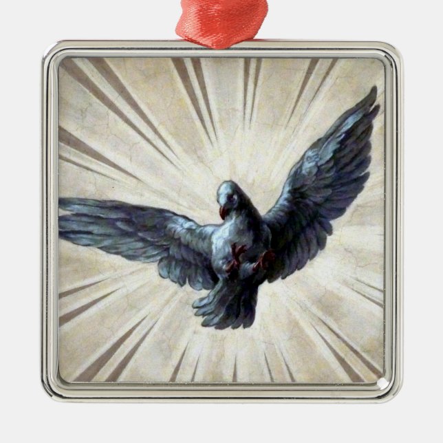 Taubenmetall Ornament Aus Metall (Vorne)