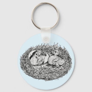 Taubennest Babys Schlüsselanhänger