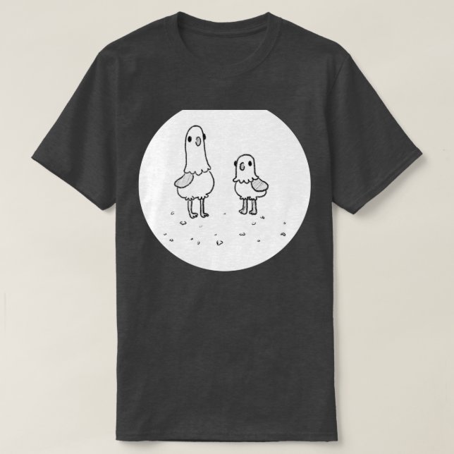 Taubenpaar T-Shirt (Design vorne)