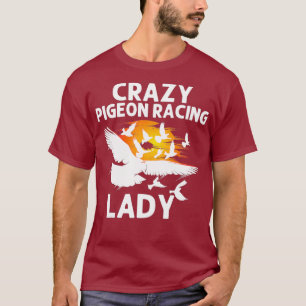 Taubenrennen-Geschenk für Frauen Oma Brieftaube T-Shirt