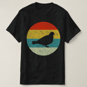 Taubenretron Vintage Silhouette 70er T-Shirt