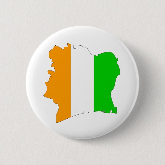 Taubenschlag Divoire Flaggen-Karte Größengleich Button (Vorderseite)