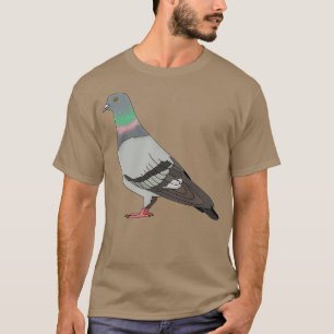 Taubenspaziergang 2020, blauer Hintergrund T-Shirt