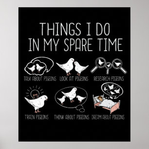 Taubenzucht Racing Gift Men King Pigeon Poster