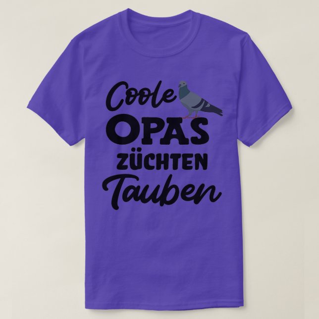 Taubenzüchter tragen coole Großpas T-Shirt (Design vorne)