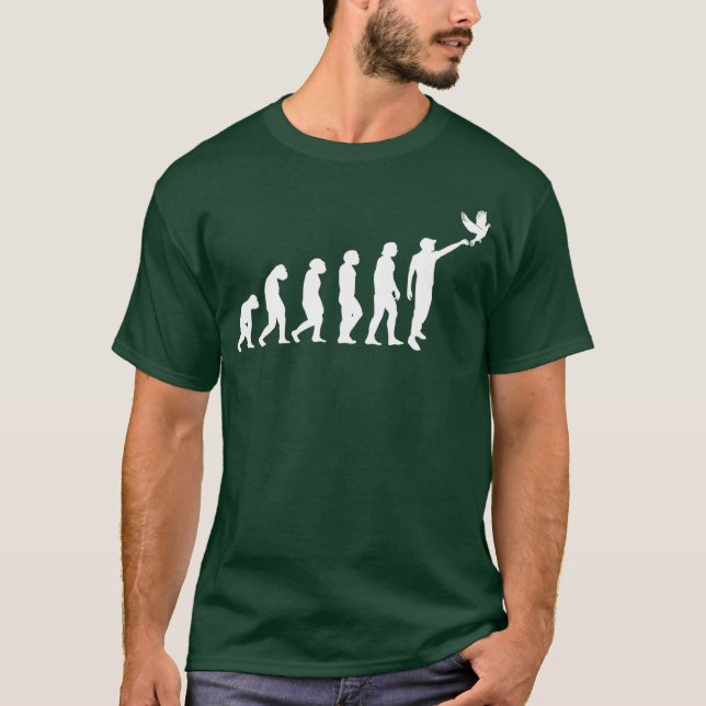 Taubenzüchterzuchttaube Evolution T-Shirt (Vorderseite)