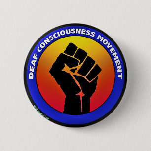 Tauber Bewusstseins-Bewegungsknopf Button
