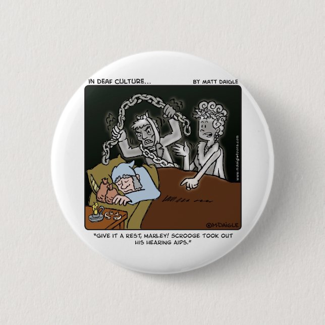 Taubes Scrooge Button (Vorderseite)