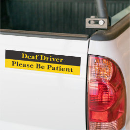 Taubfahrerwarnung Autoaufkleber
