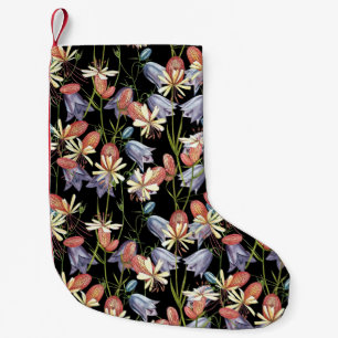 Taubnessel-Leimkraut-Glocken: Aquarell-Blumen Kleiner Weihnachtsstrumpf