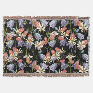 Taubnessel-Levkojen-Glocken: Aquarell-Blumen Decke