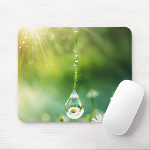 Taubtropfen mit dämmiger Reflektion Mousepad
