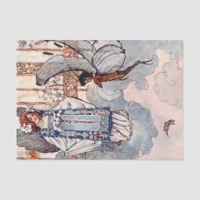 "Taubtropfen" von einer Duncan-Ladung Seidenpapier (Vorderseite)