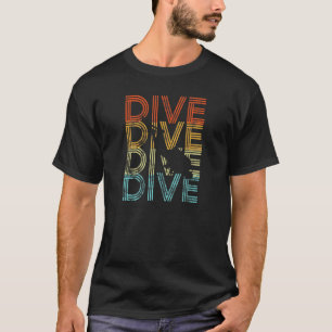 Tauch-Retro-Look I Taucher Unterwasser-Idee T-Shirt