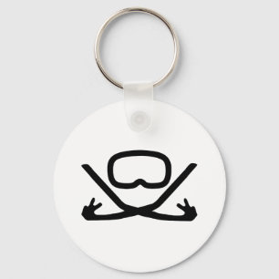 Tauchbrille und Schnorchel Schlüsselanhänger