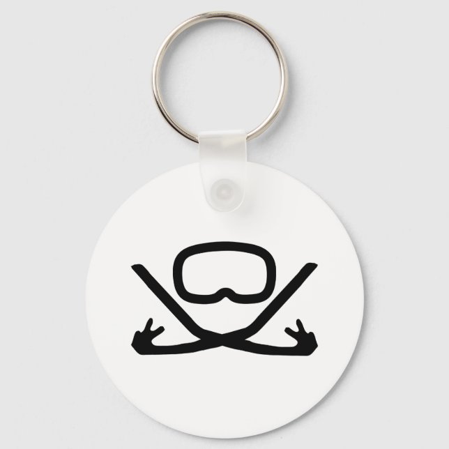 Tauchbrille und Schnorchel Schlüsselanhänger (Vorderseite)