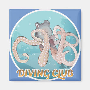 Tauchclub-Schild-Magnet Magnet