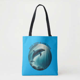 Tauche tief, lebe frei Delfin