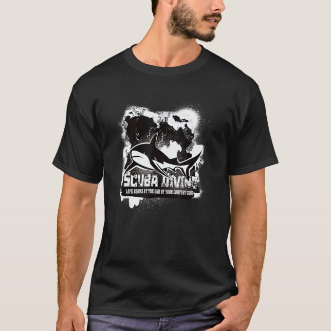 Tauchen am Hai-Riff T-Shirt (Vorderseite)