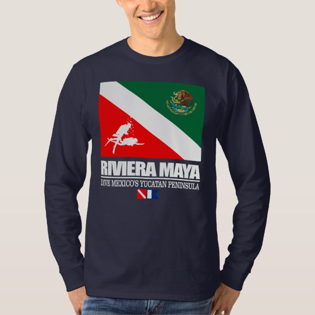 Tauchen an der Riviera Maya (sq) T-Shirt (Vorderseite)