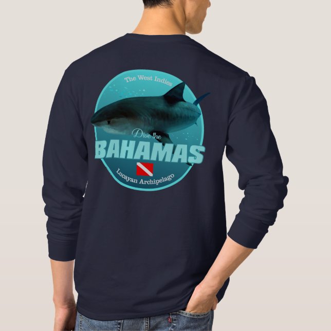 Tauchen auf den Bahamas (DD2) T-Shirt (Rückseite)