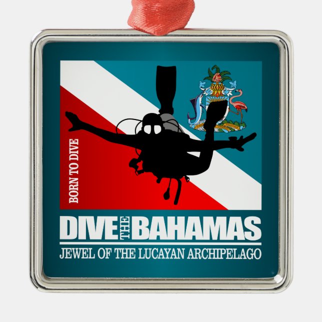 Tauchen auf den Bahamas DF2 Ornament Aus Metall (Vorne)