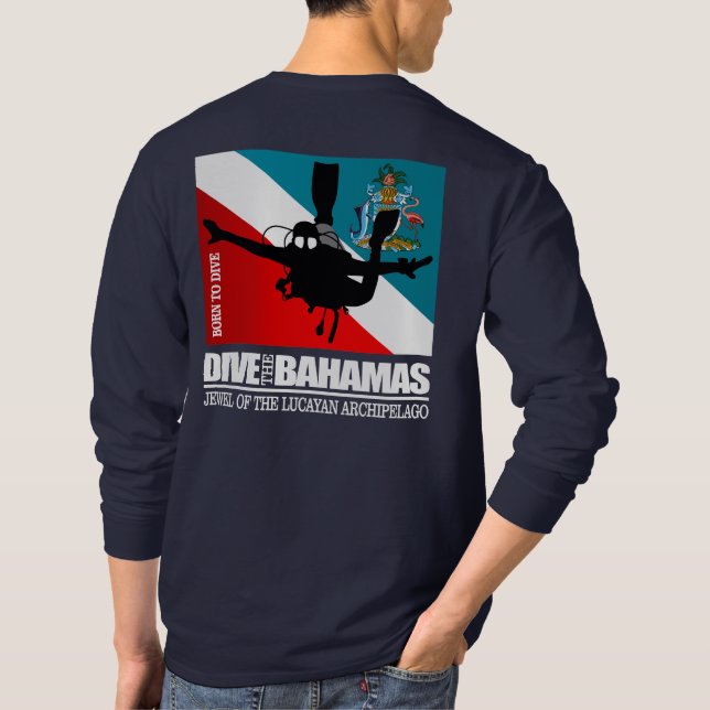 Tauchen auf den Bahamas DF2 T-Shirt (Rückseite)