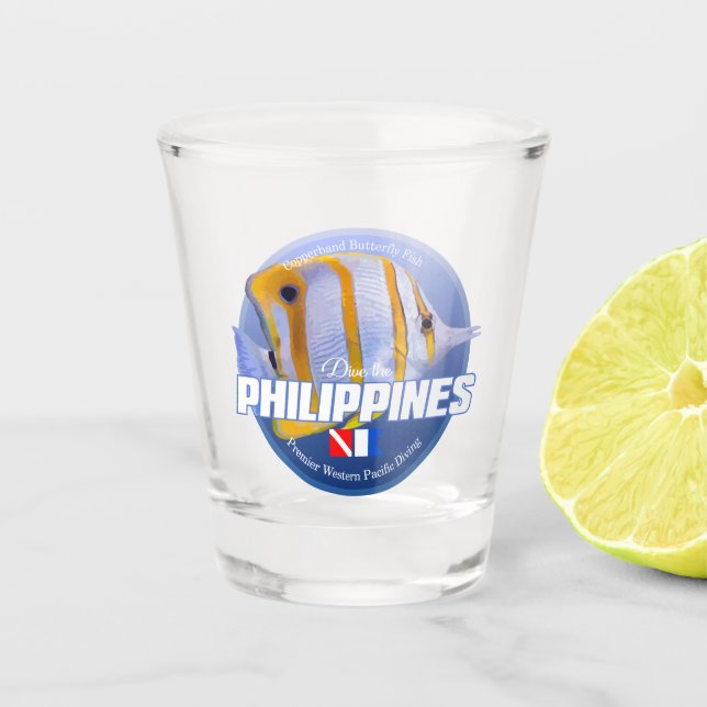 Tauchen auf den Philippinen (DD2) Schnapsglas (Vorderseite)