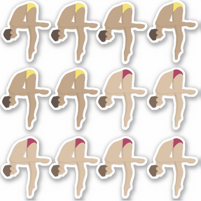 Tauchen Aufkleber (Vorderseite)