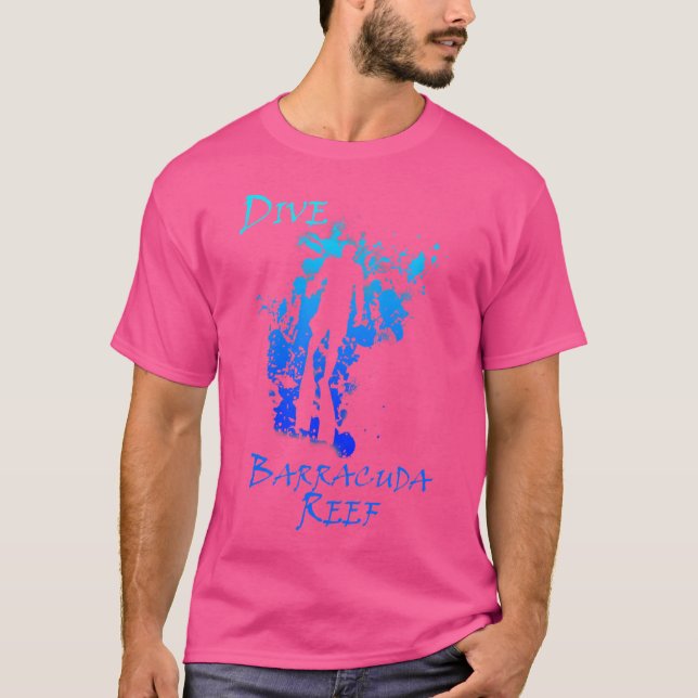 Tauchen Barracuda Riff Florida Tauchen T-Shirt (Vorderseite)