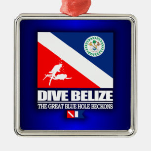 Tauchen Belize Ornament Aus Metall