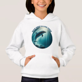 Tauchen Deep Live Free Dolphin Hoodie