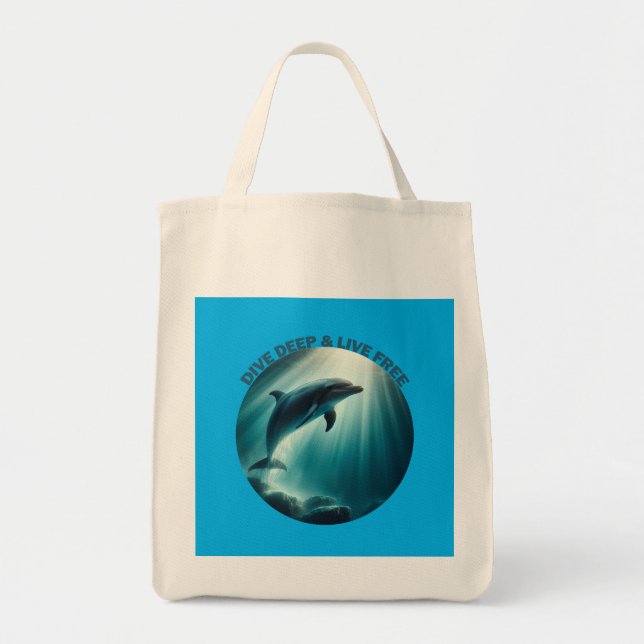 Tauchen Deep Live Free Dolphin Tragetasche (Vorne)